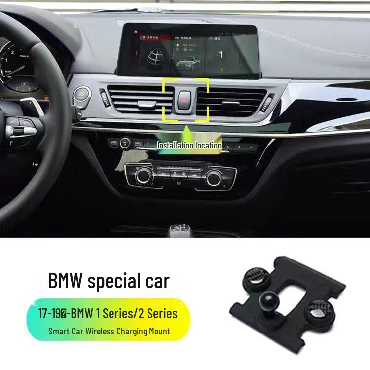 Car Phone Holder Base for BMW 1, 3, 5, 6, 7 Series, GT, X2, X4, X5, X6, X7.