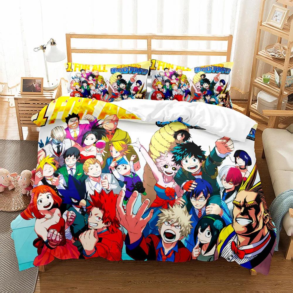 Мой Академический Постельный Комплект без простыни Односпальный Двуспальный Кингсайз США Твин Фулл Квинсайз Аниме Комплект Постельного Белья