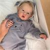 50cm Cloth Body Doll Liam Toy Painted Newborn Baby Doll with Rooted Hair and 3D Skin VIsible Veins Dolls Toys Gift