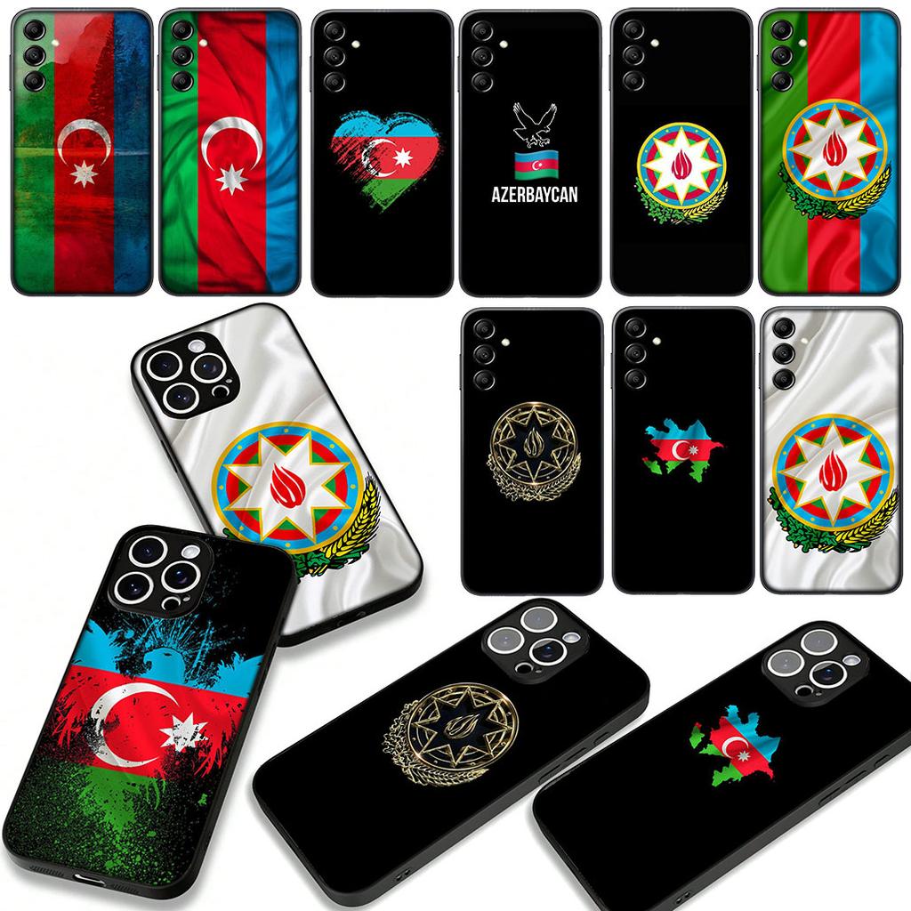 Чехол для телефона Азербайджан Бута Флаг для Samsung Galaxy S25 S23 S22 S24 FE Ultra Plus A56 A05 A06 A15 A16 A57 S7 Edge