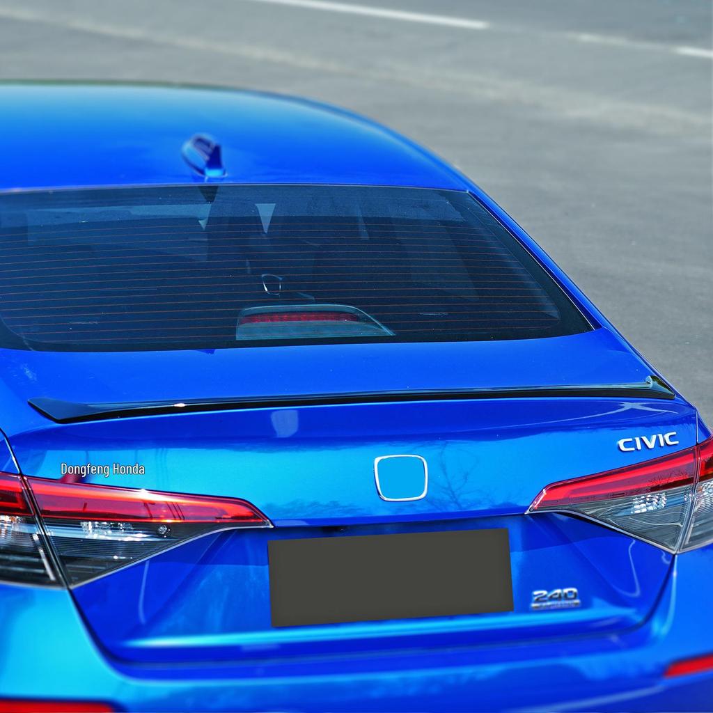 Compatible Rear Spoiler Winglet and Front Lip Kit for 2022 Civic Type R Eleventh Gen Night Black Model