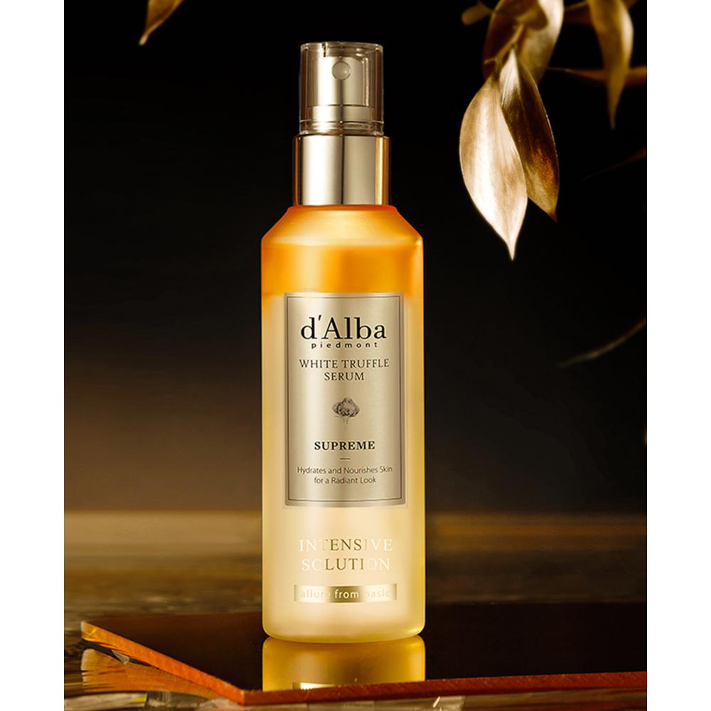 d'Alba Интенсивная сыворотка White Truffle Supreme 100 мл x 2 + 50 мл x 2 + Гель для умывания 3 мл x 5 наборов, 1 набор