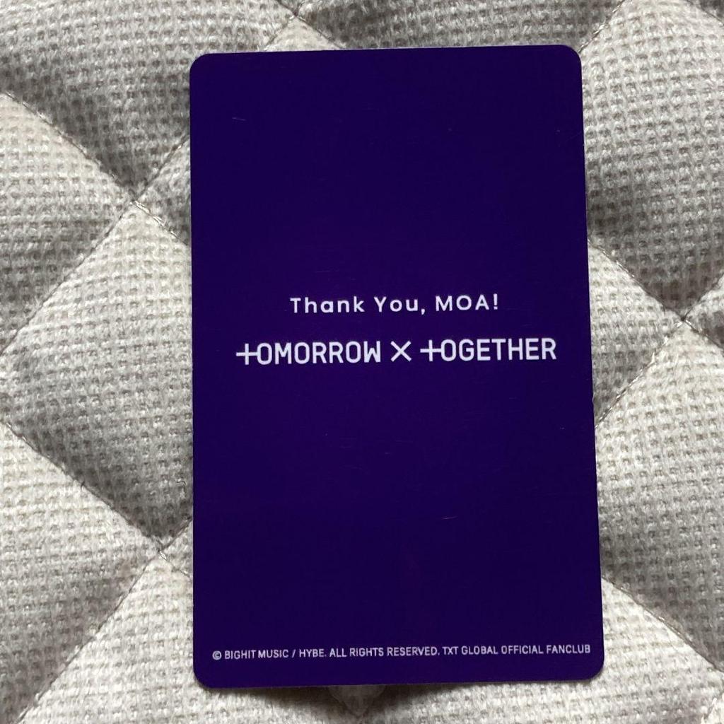 [USED] TXT Yeonjun 2024 MOA Survey Membership Trading Card