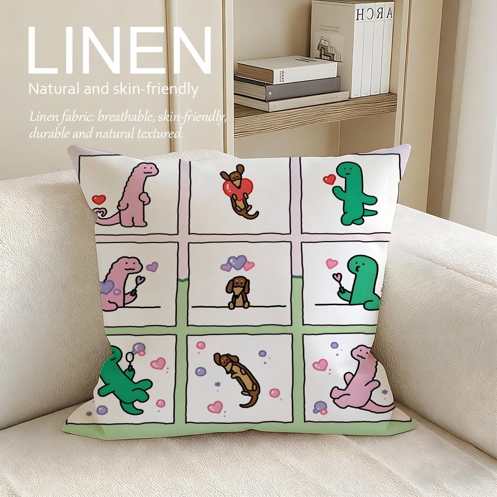Cute Cute Anime JJOGUMAN Cushion Cover Pillowcase Set Pcs x x Breathable Washable Sofa Cushion Cover