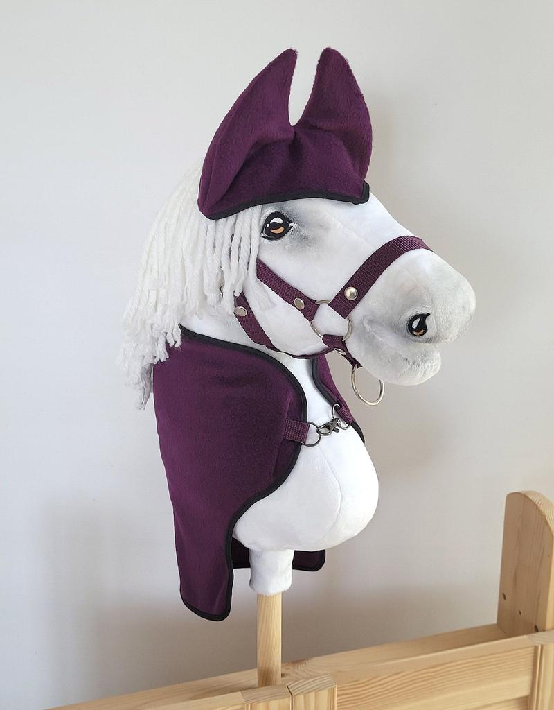 Hobby Horse A4 Set: Rug + Fly Hats - Plum