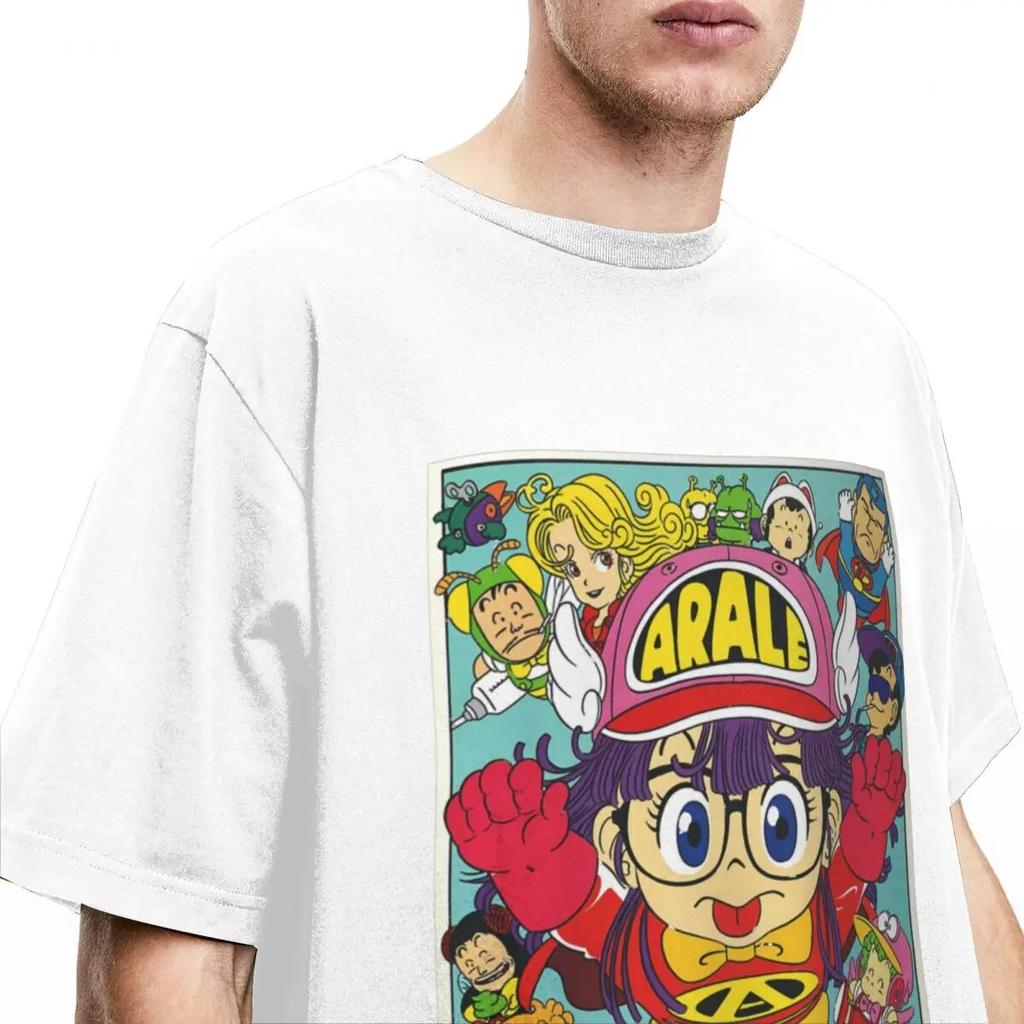 Женские рубашки унисекс Arale Dr.Slump с героями мультфильмов, винтажные хлопковые футболки с короткими рукавами, одежда с круглым вырезом, рождественский подарок