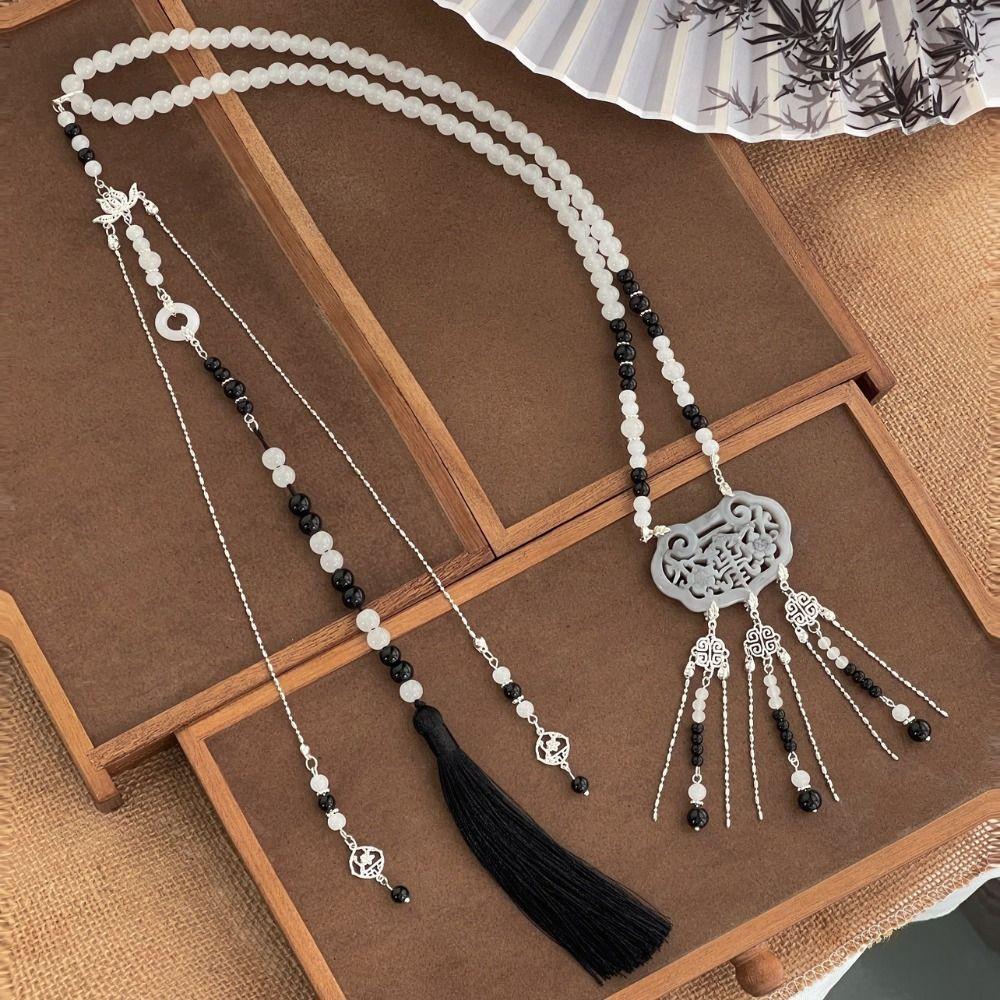 Tang Ming Song Dynasty Hanfu Ruyi Pendant Chinese Style Chinese Necklace Women