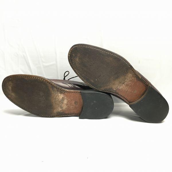 СТАФФОРД Полные броги с крылом Goodyear Welted Туфли бордовые размер 9D (26,5-27,0) Мужской(ИСПОЛЬЗОВАЛ)