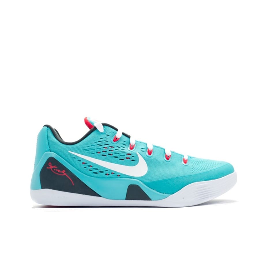 Nike Kobe 9 EM Low Dusty Cactus Kobe 9 Comfortable Slip Resistant Lightweight Low top Basketball Shoes Men's Blue 646701-316