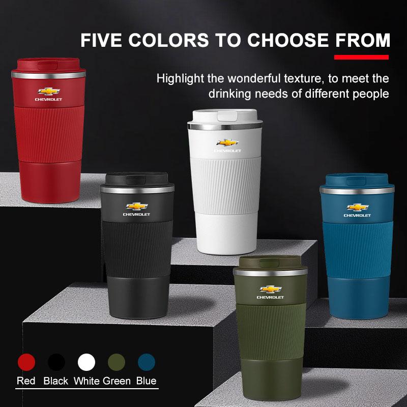 AABHM1 Stainless Steel Coffee Thermos Bottle Thermal Mug Car Accessories for Chevrolet Colorado Cruze Spark Tracker Malibu Trax Camaro