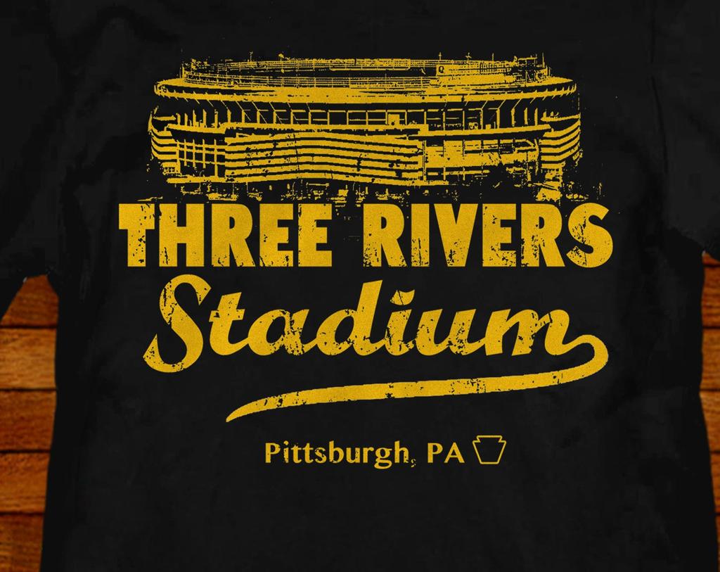 Pittsburgh Three Rivers Stadium Retro T shirt