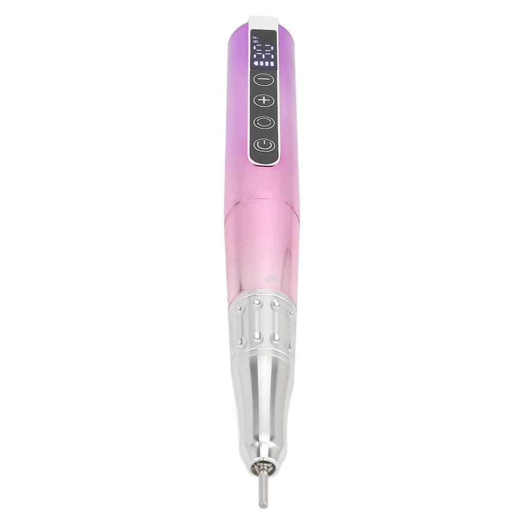 Electric Nail Drill Pen Coreless Motor 30000RPM High Speed Adjustable Nail File Set with 6 Drill