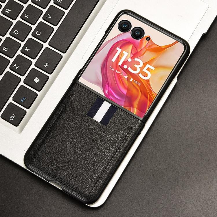 For Motorola Razr 50 Ultra / Razr 40 / 40 Ultra Flip Mobile Phone Case Cover Litchi Texture Card Holder Slot Phone Case