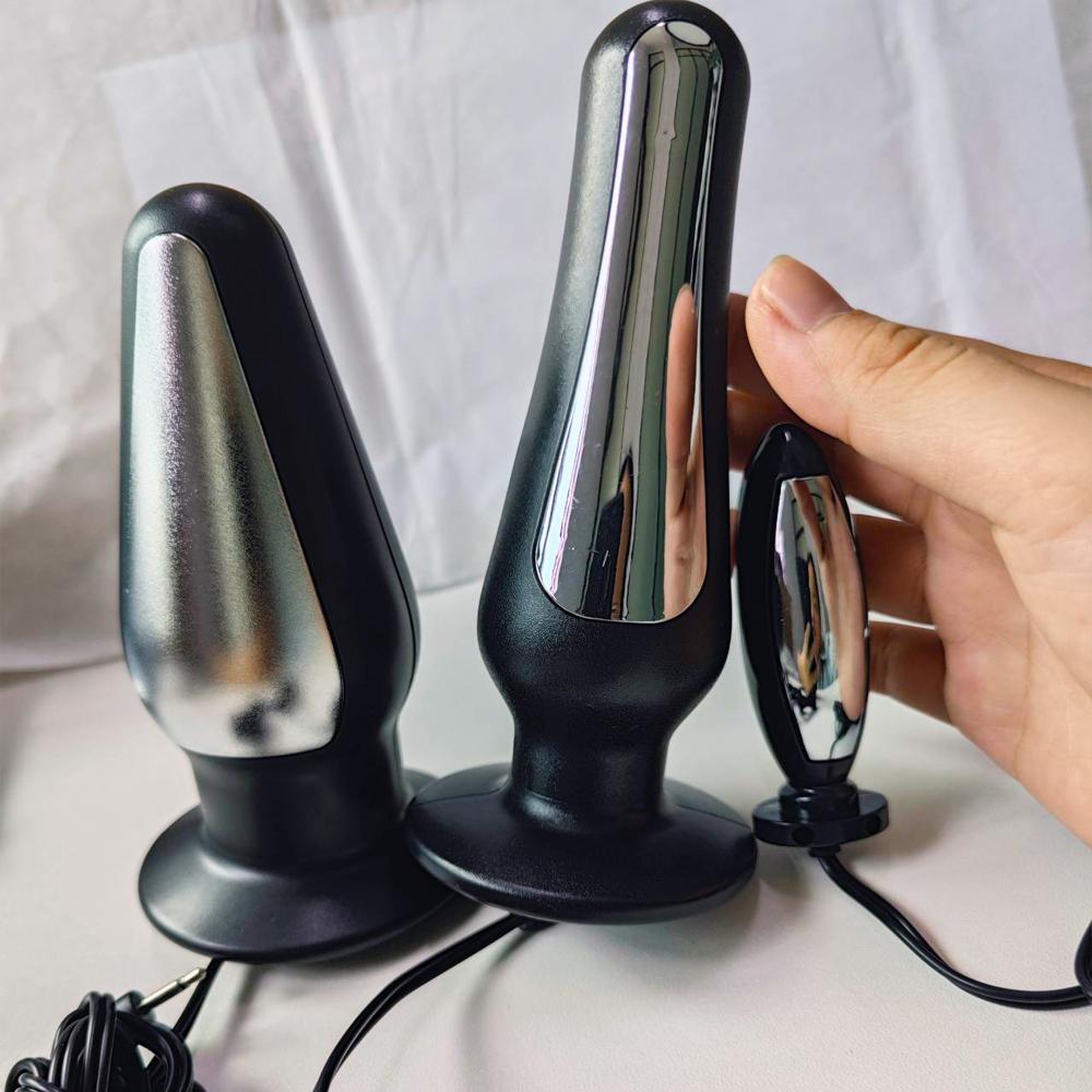 Electro Bdsm Butt Plug.Electrosex Electroshock Vagina Anal Plugs Bi-Polar,Electric Shock Sex Toys,Electrostimulator,Estim E-stim