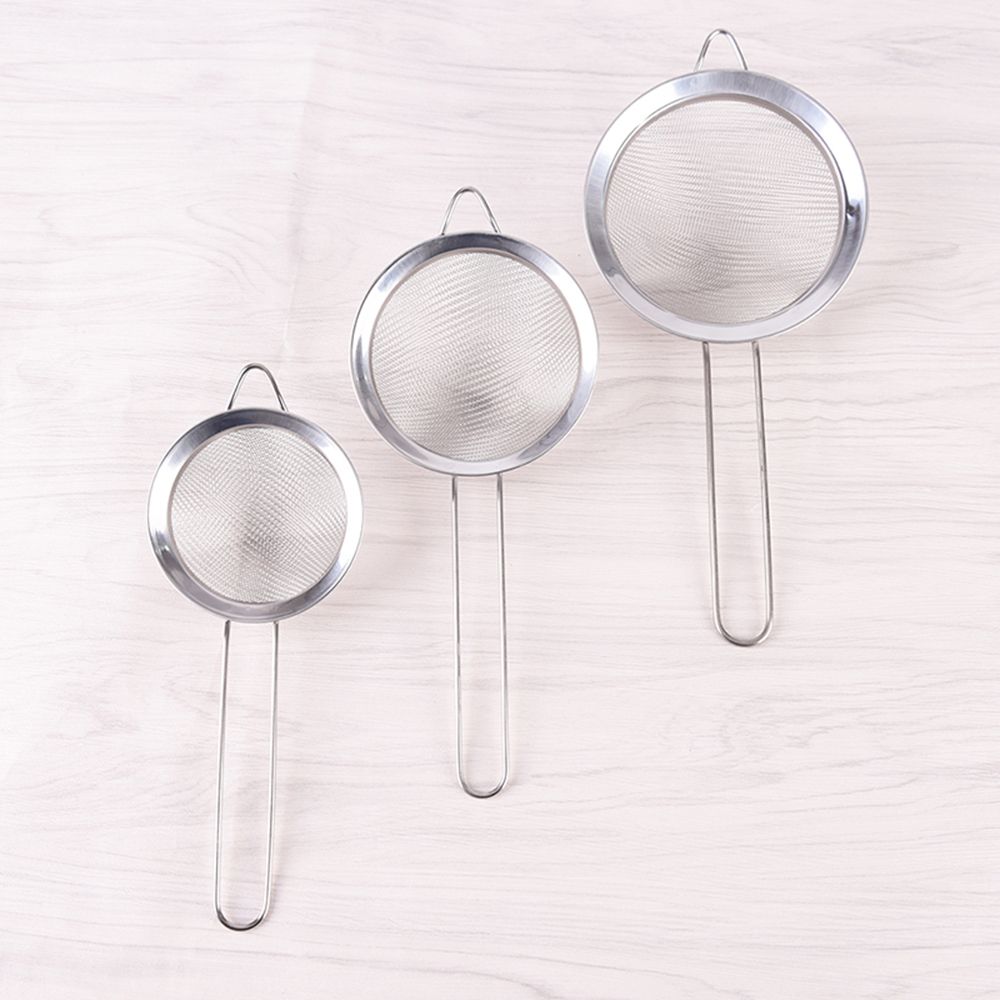 7/8/10/12/14/16/18/20/22cm Tea Tools Sieve Flour Strainer Mesh Colander Sifter Stainless Steel