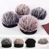 Autumn and Winter One-piece Wig Hat Male Landlord Hat Fashion Version Plush Retro Street Parody Brimless Trendy Knitted Hat