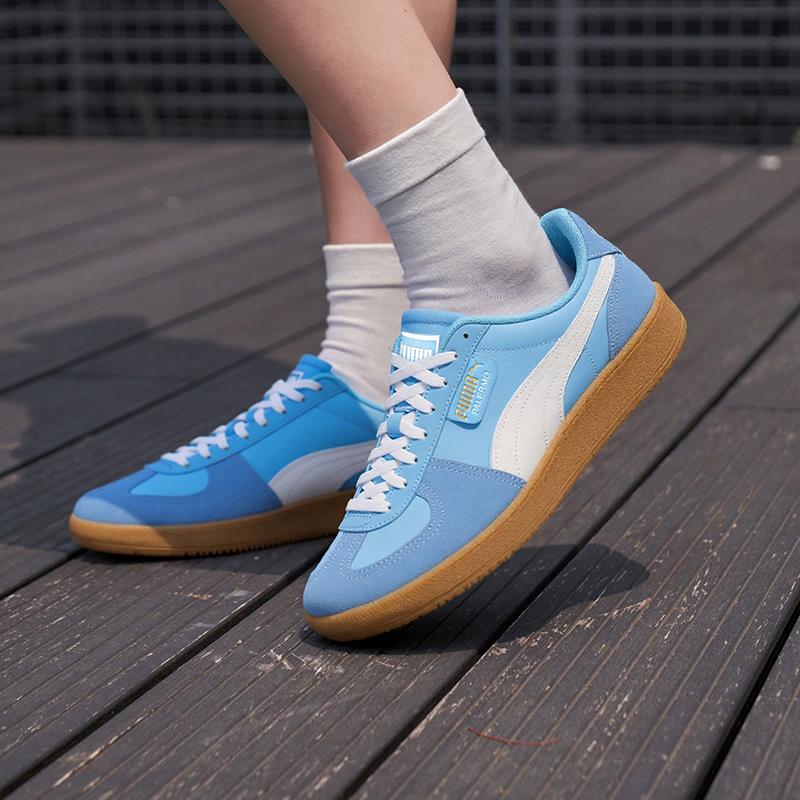 Puma Палермо CN Нейлон Команда Светло-синий Белый Золотой Унисекс Кроссовки Team-Light-Blue-White-Gold 403953-02