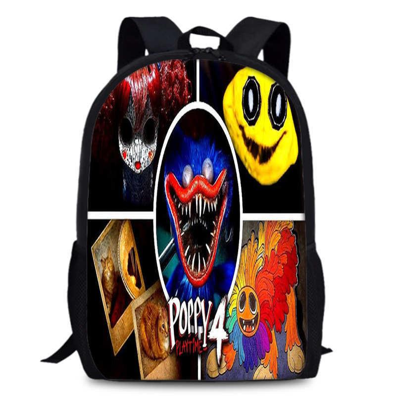 Poppy Chapter Playtime 4 Durable Bookbag 15in Laptop Anime Backpack Oxford
