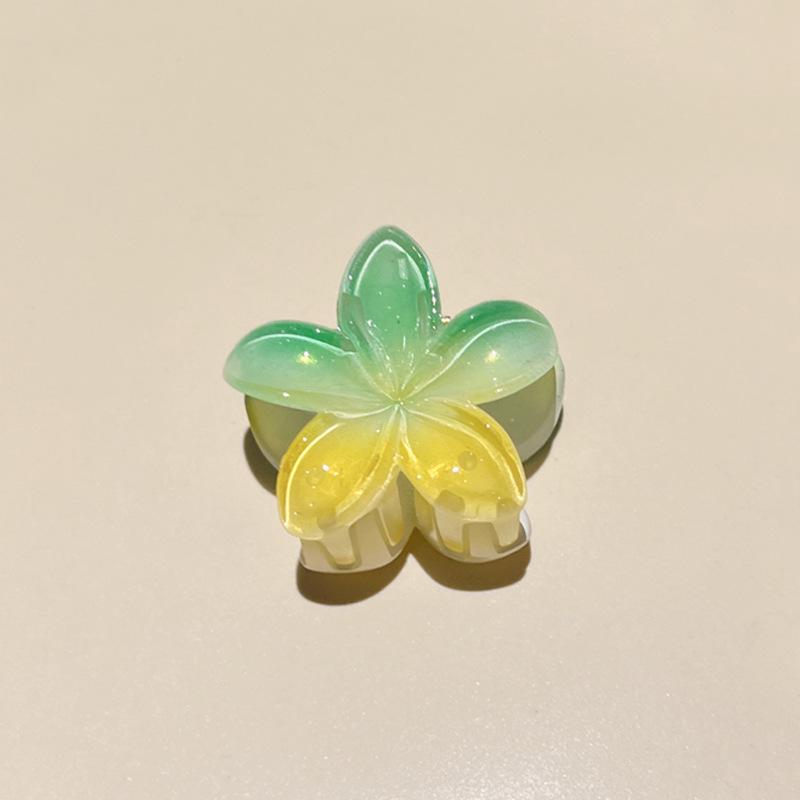 Plumeria Candy Color Fairy Hair Clip - Elegant Shark Clip Accessory