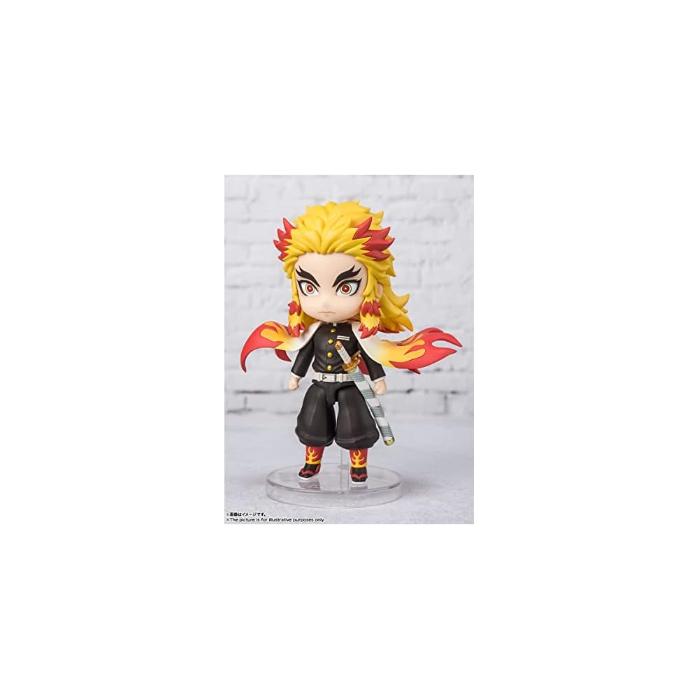 TAMASHII NATIONS Figuarts mini Клинок, рассекающий демонов Ренгоку Кёджуро 90 мм ПВХ АБС Окрашенная фигурка