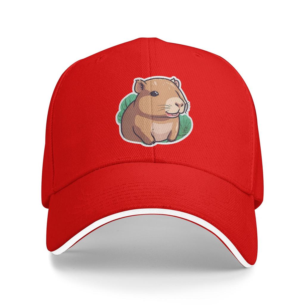 Capybara Casual Baseball Cap Summer Trucker Hat Sun Outdoor Gym Snapback Cap Unisex Men Fashion Baseball Caps