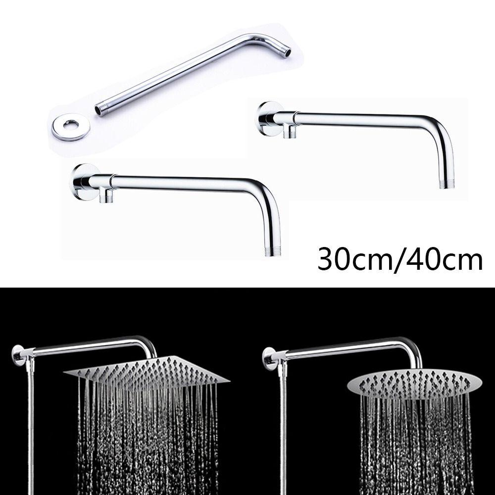 Wall Mounted Fixed Shower Arm G1/2 Shower Head Bars Extend Water inlet Tubes  Bathroom Hardware