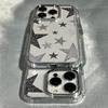Прозрачный чехол для телефона с модным узором «Сияющая звезда» для iPhone 17 Air 16 e 15 14 13 12 11 Pro Max Plus SE Задняя крышка