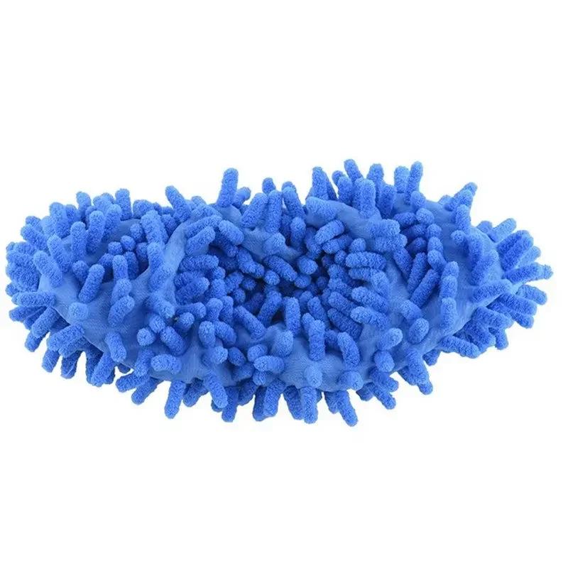 1/2 PC Dust Cleaner Grazing Slippers House Bathroom Floor Cleaning Mop Cloths Clean Slipper Microfiber Lazy Shoes Cover