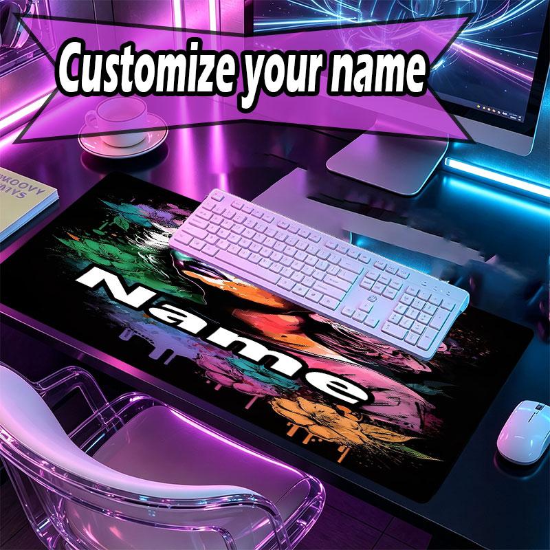 Custom Name Personalized Marilyn Monroe Pattern Mousepad, Laptop PC Desk Mat, Decorative Desk Mat for Home Keyboard Pad Gift