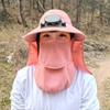 Quick Dry Solar Fan Hat Solar Charging Breathable Wide Brim Sun Cap Digital Display Strong Wind Fishing Bucket Hat Hot Weather
