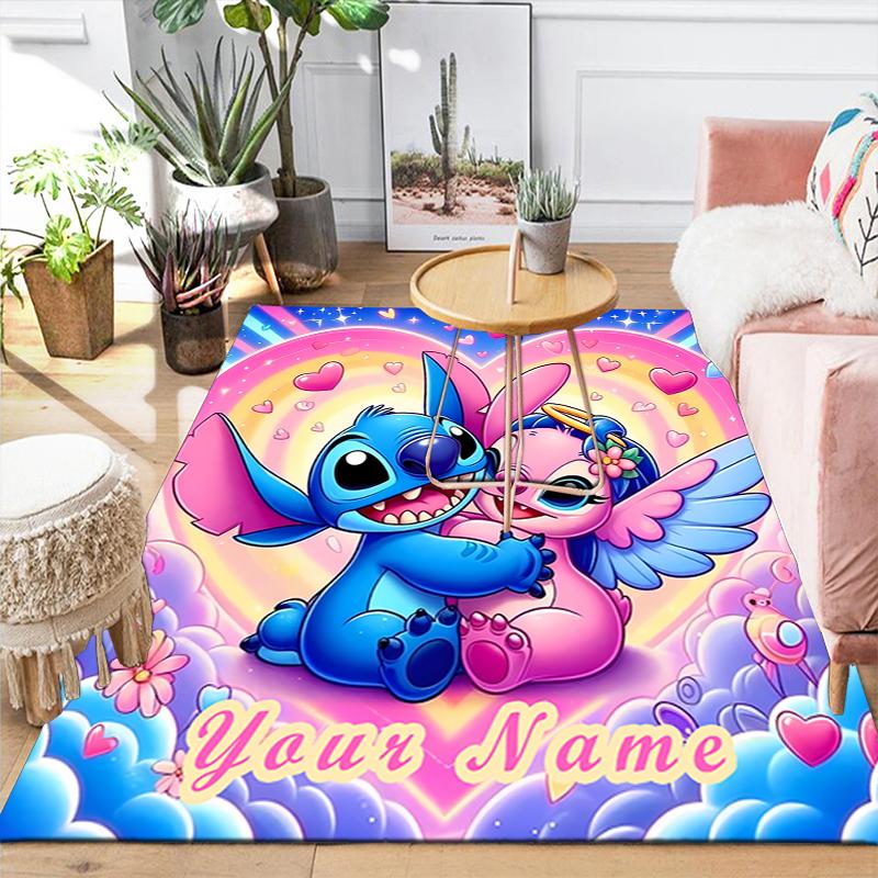 Custom 1Pc Stitch Angel Rug Office Carpet Indoor Outdoor Entrance Doormat Nonslip Soft And Comfortable Living Room D916278