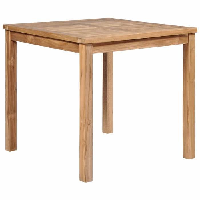 VidaXL Garden Table 80x80x77 Cm Solid Teak Wood 44996