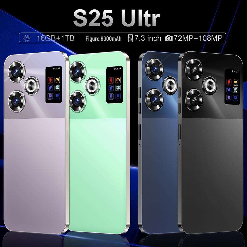 Смартфон S25 с Ultra HD экраном, 16 ГБ + 1 ТБ памяти