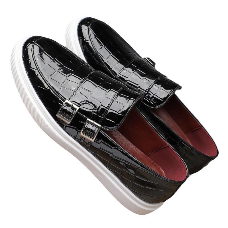Popular Large Size Summer Breathable Casual Glossy One-pedal Loafer Trend Doudou Shoes