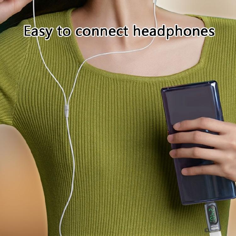 Удлинительный адаптер USB C Адаптер USB C с передачей данных 80 Гбит/с и отображением мощности в реальном времени Цифровой дисплей Зарядка