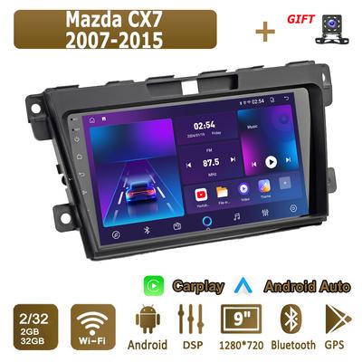 Android Carplay автомобильное радио для Mazda CX7 2007-2015 мультимедийный проигрыватель головное устройство стерео GPS навигация BT WIFI 2+32 ГБ