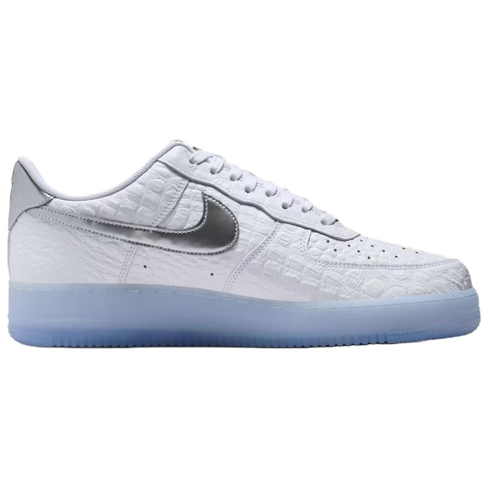 Nike Кроссовки мужские Nike Air Force 1 Low White Croc Сине-серебристо-платиновые IR1981-100