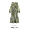 Kaslead New Arrival Women's Clothing Fashion Style Fashion Laminated Decoration Print Dress 5029057