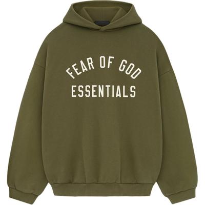 Fear of God Essentials Флисовая Толстовка Военная Мужская Верх Зеленая 192BT246255F