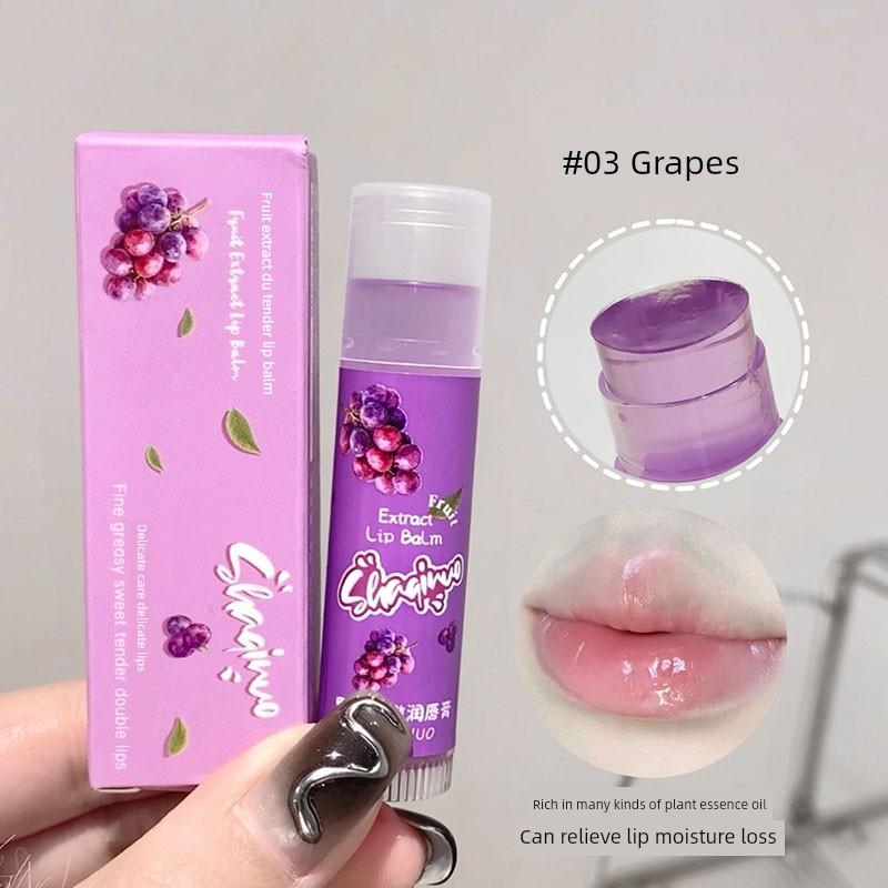 Little Strawberry Lip Balm Set for Women Moisturizing and Hydrating to Improve Lip Lines Care for Students Lip Balm and Lip Oil