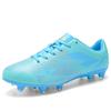 Футбольные бутсы 32-45, футбольные бутсы унисекс с завязками, высокие эластичные носки, тренировочные искусственные луга, спортивные тренировочные футбольные бутсы для занятий спортом на открытом воздухе