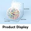 Rainbow Bead Squishy Stress Ball - Fidget Sensory Sticky Toy, Stress Relief for Adults, Perfect Party Favors & Gifts