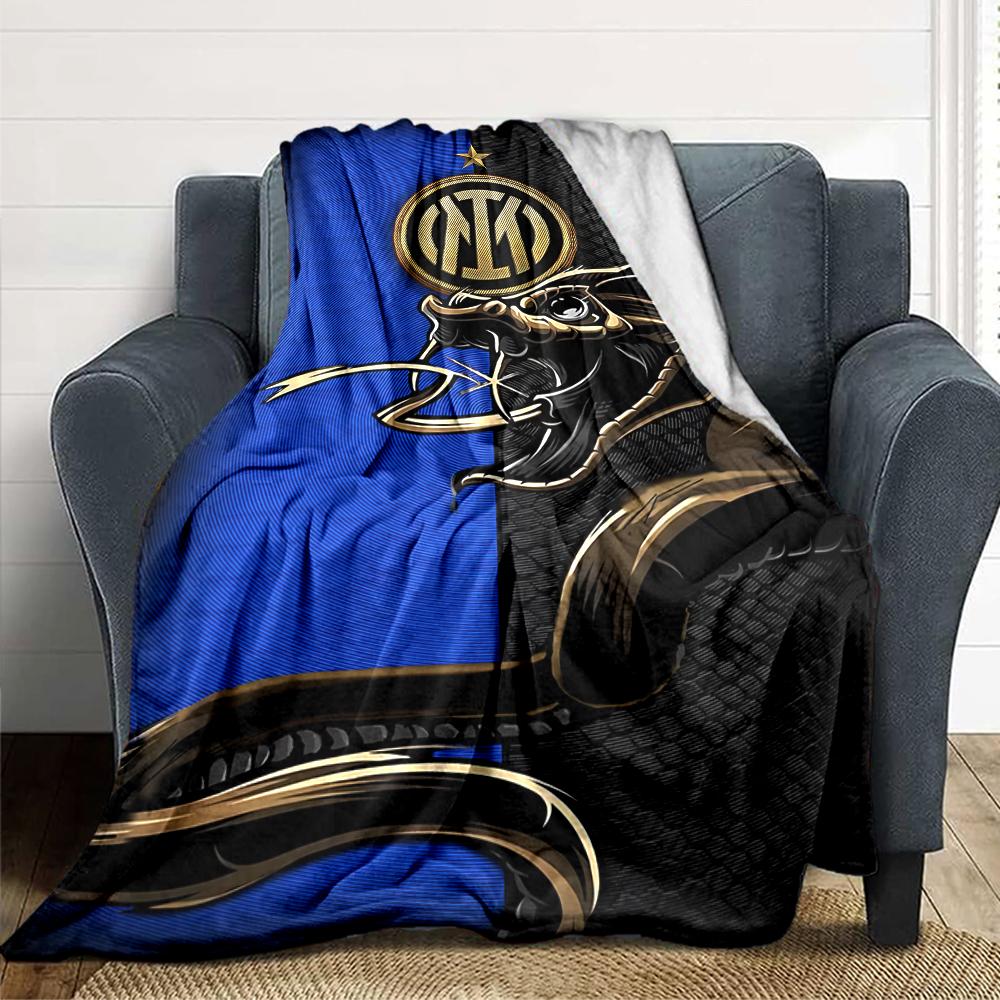 Inter Milan Emblem Blankets Flannel Printed Breathable Warm Throw Blanket for Home Office Bedspreads 0708a91