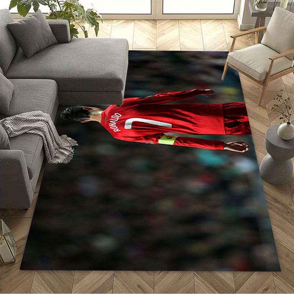Ronaldo's Number Seven Jersey Floor Rug Office Rug Suitable for Dining Room Balcony Bedrooms Decorate room Anti-slip Rug Anime Office Decor