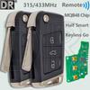 Чип DR MQB48 315/433 МГц Keyless Go Автомобильный Пульт Дистанционного Управления для VW Volkswagen Golf 7 MK7 Tiguan Touran Polo Skoda Seat