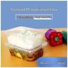 Transparent Rectangular Disposable Food Containers with Lids