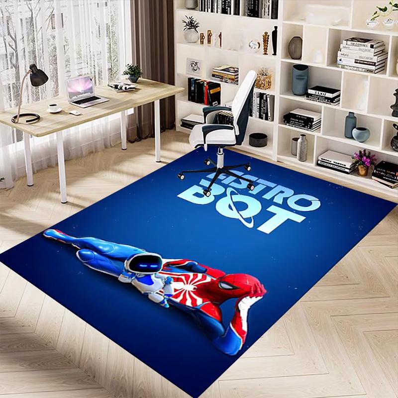 1pc Astro Bot Adventure Carpet for Playroom Bedroom Living Room Sofa Home Decor,kids Game Area Rug Non-slip Floor Mat Y7238