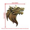 Car Wolf Head Car Sticker Metal Wolf Head Car Logo Wolf Head Mid-grid Modified Logo 3D Three-dimensional Wolf Head Faucet
