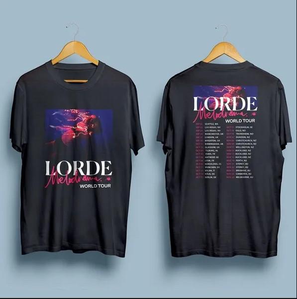Винтажная новая футболка с принтом Lorde Melodrama Tour 2017, мужская женская футболка, топ, размеры S-4XL