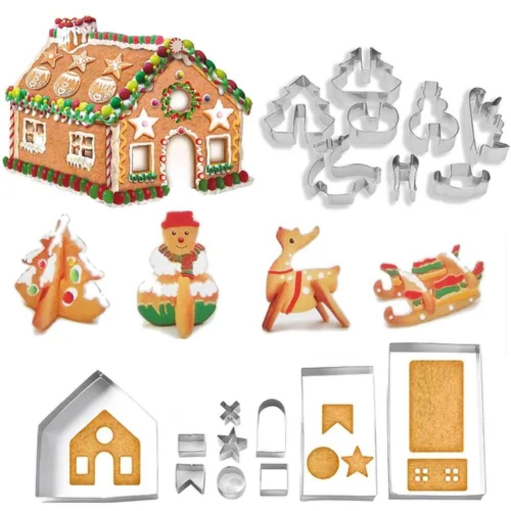 3D-форма для печенья, трехмерная резак для помадки, пресс для печенья, инструмент для выпечки, вечерние